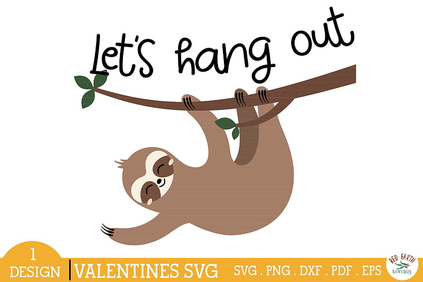 Valentines Day Quote SVG,sloth on Tree Graphic by redearth and gumtrees · Creative Fabrica HD wallpaper