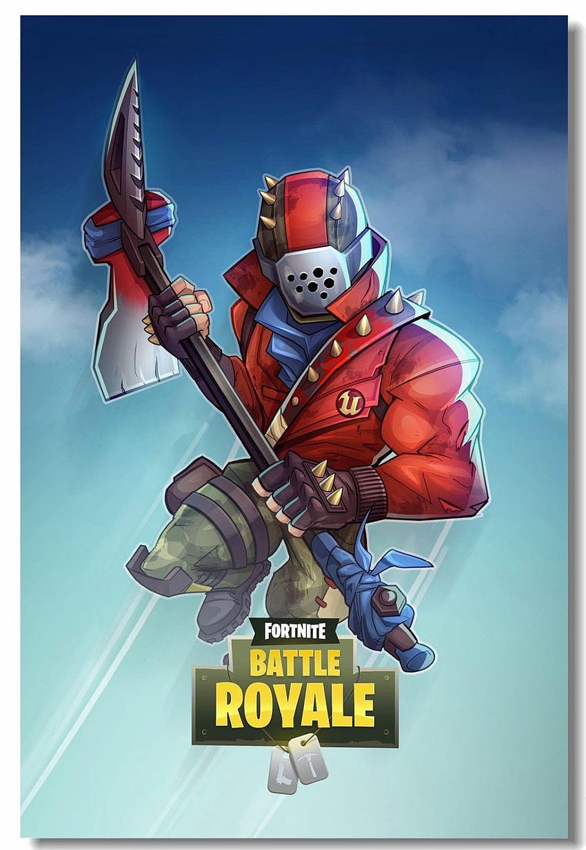 Benutzerdefinierte Leinwand Wandmalerei Spiel Battle Royale Poster Battle Royale, Rost Lord fortnite HD-Handy-Hintergrundbild