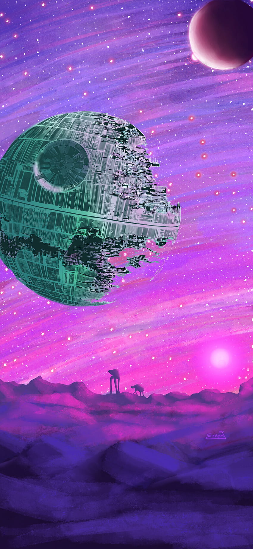 Star Wars Death Star hole punch wallpaper : r/PixelHolepunch