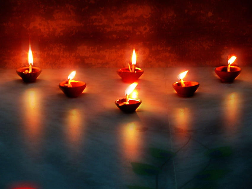 Happy Deepavali Lampe Décoration, lampes Fond d'écran HD