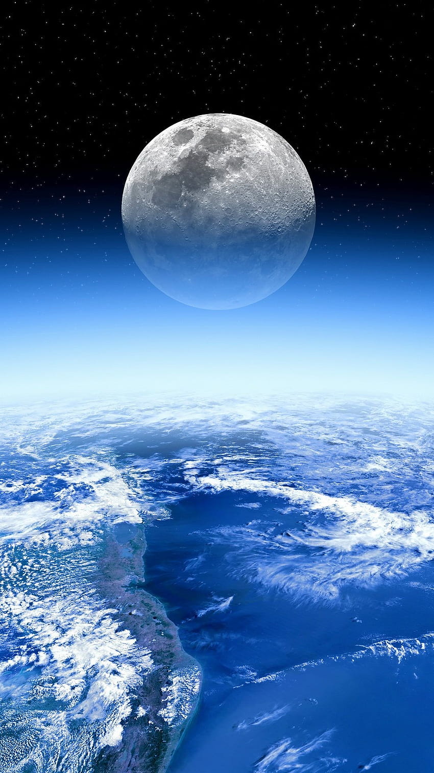 Earth Iphone Mobile, moon phone HD phone wallpaper