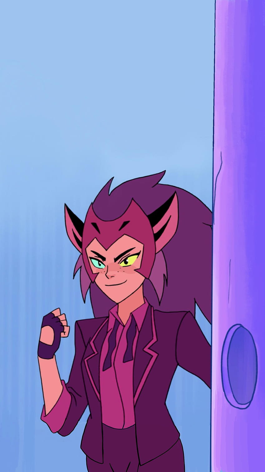 I extended this screencap vertically so I could use it as a mobile because I need Catra in a suit to be the first thing I see when I wake up :, catra and adora HD phone wallpaper