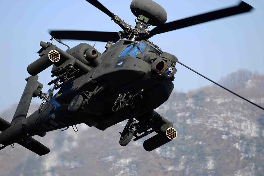 4 AH 64, Apache helikopter füzeleri HD duvar kağıdı