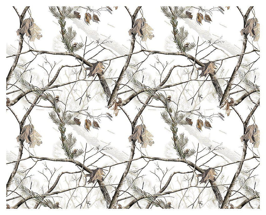 Weißes Realtree-Camouflage, Schnee-Camouflage HD-Hintergrundbild