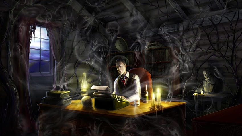 Karya seni horor hp lovecraft mengerikan Wallpaper HD