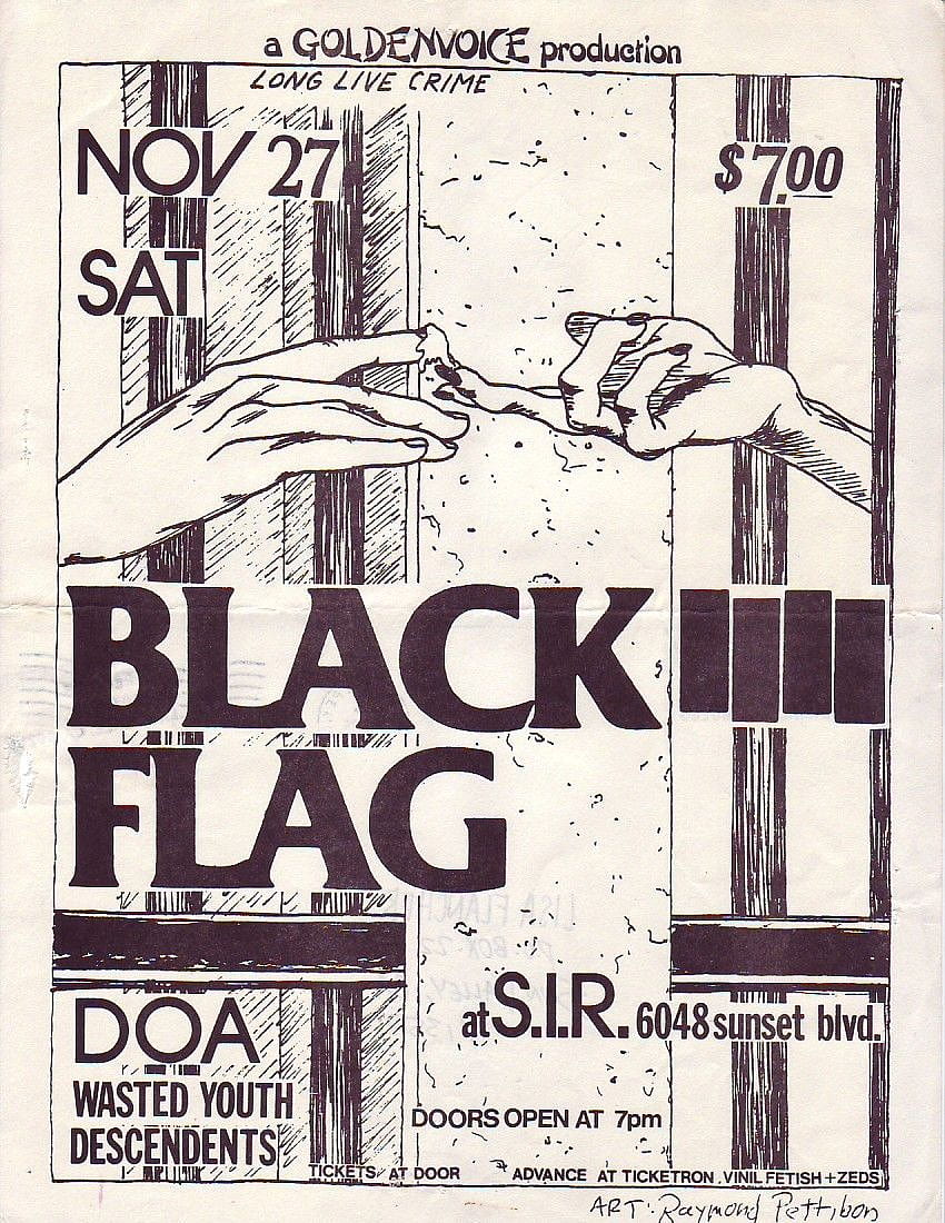 Raymond Pettibon – The Art of Black Flag、ブラック フラッグ バンド HD電話の壁紙