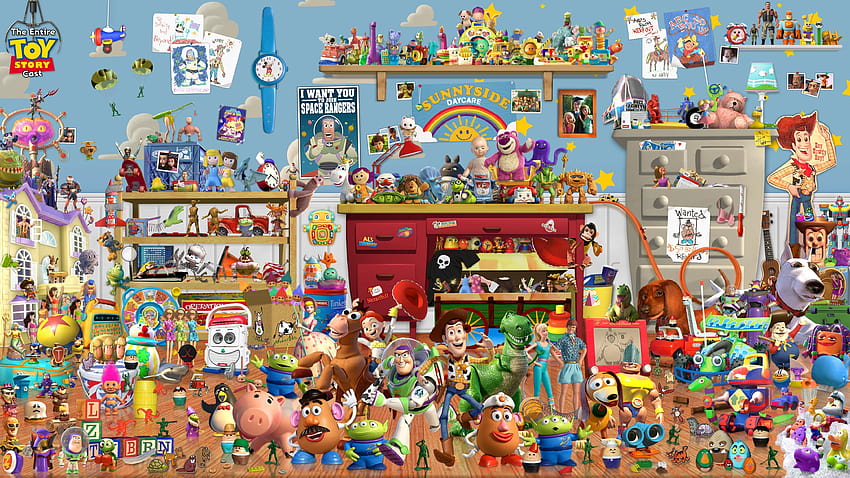 todos los personajes de Toy Story Pixar [4444 x 2500], toy story 4 fondo de pantalla
