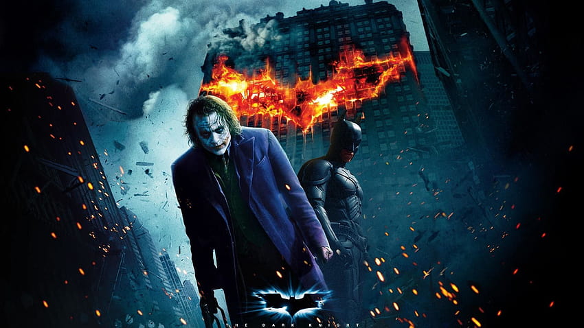 Joker And Batman โพสต์โดย Christopher Sellers โจ๊กเกอร์ vs แบทแมน วอลล์เปเปอร์ HD