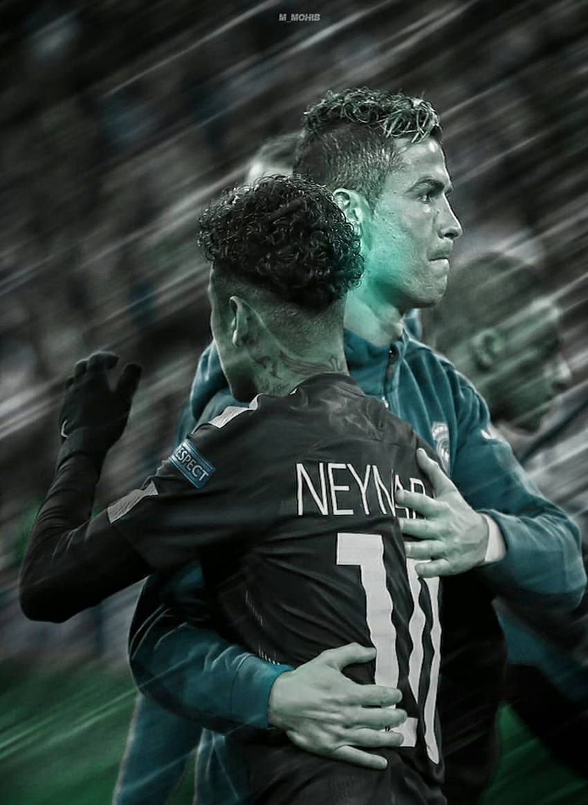 Ronaldo and Neymar by M_MOHIB, cr7 and neymar iphone HD phone wallpaper