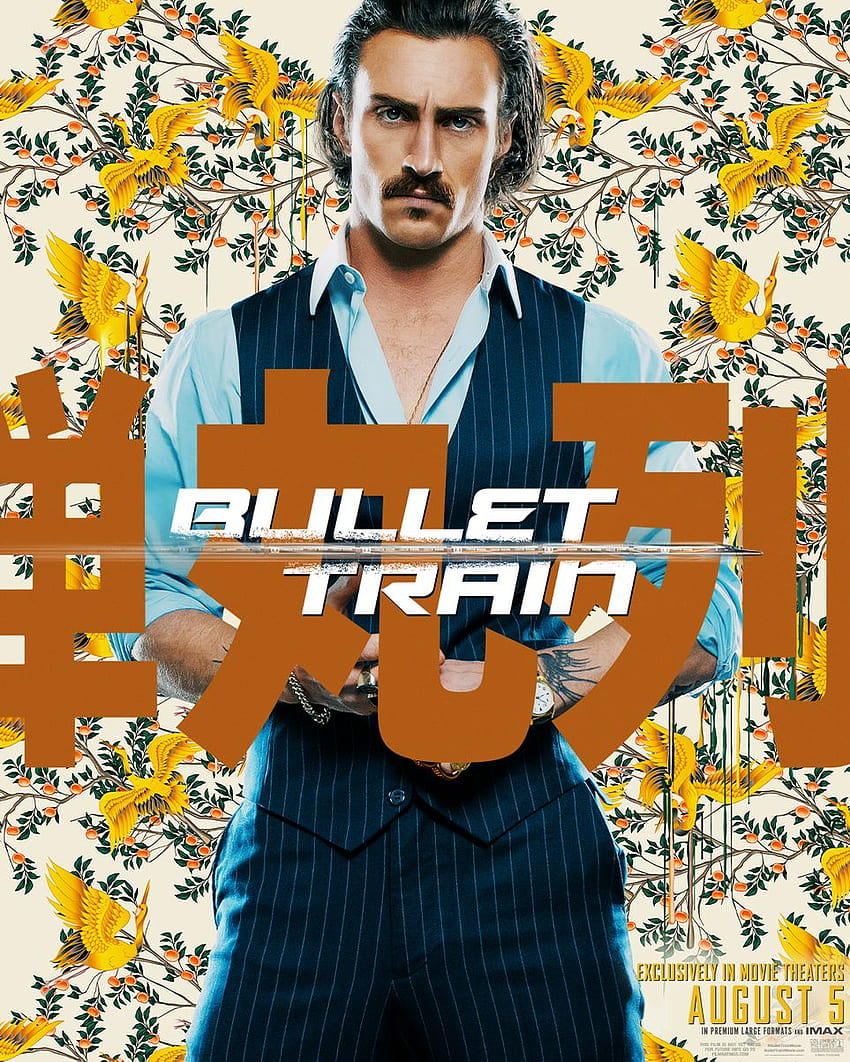 Los carteles de la película Bullet Train dan una mirada impresionante a los rivales de Brad Pitt fondo de pantalla del teléfono