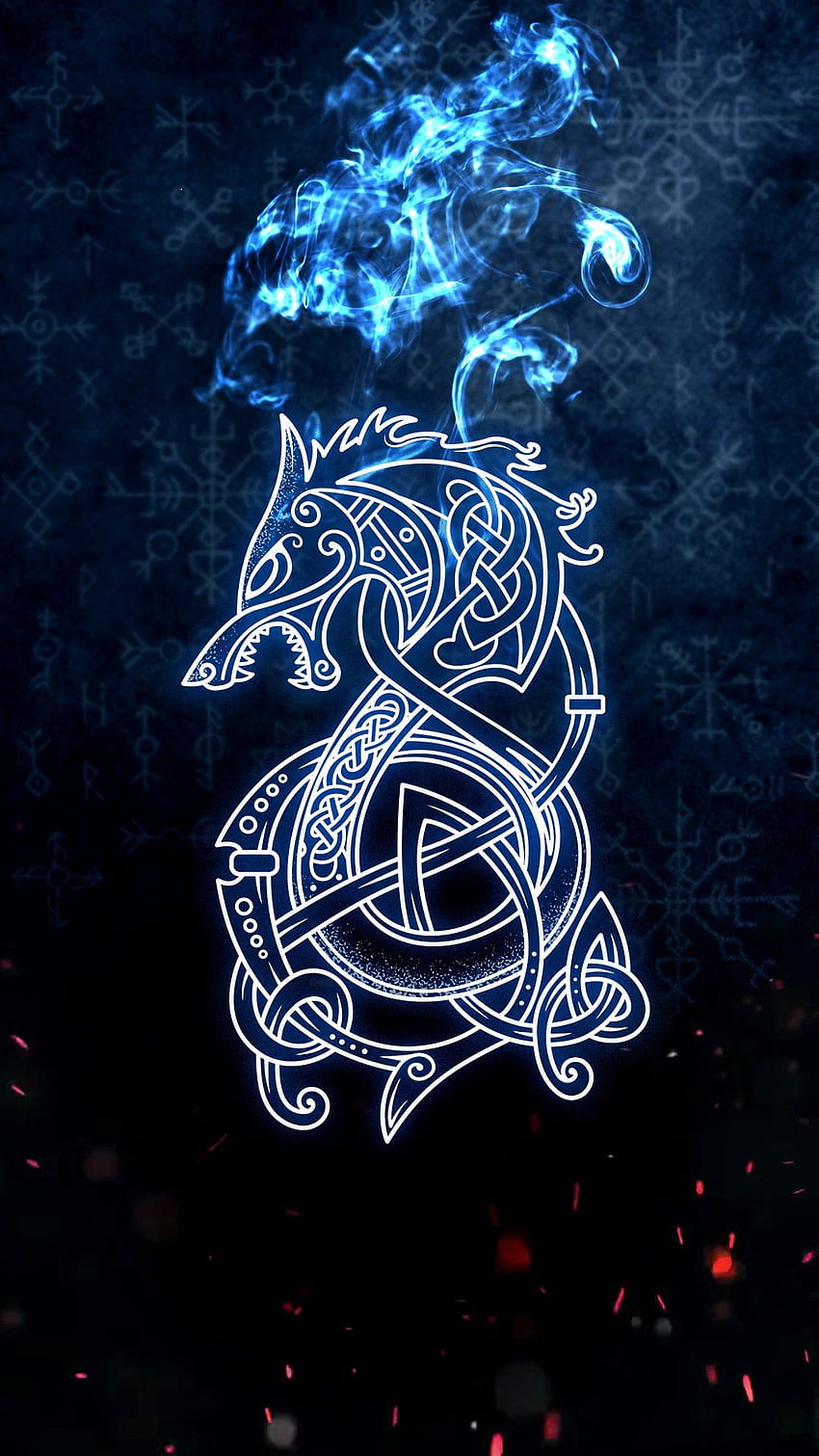 Mystic Rune, runes nordiques Fond d'écran de téléphone HD