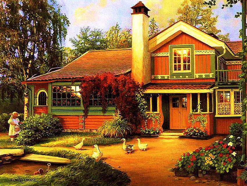Gallery For: Beautiful Cottage , Beautiful Cottage, cottages HD wallpaper