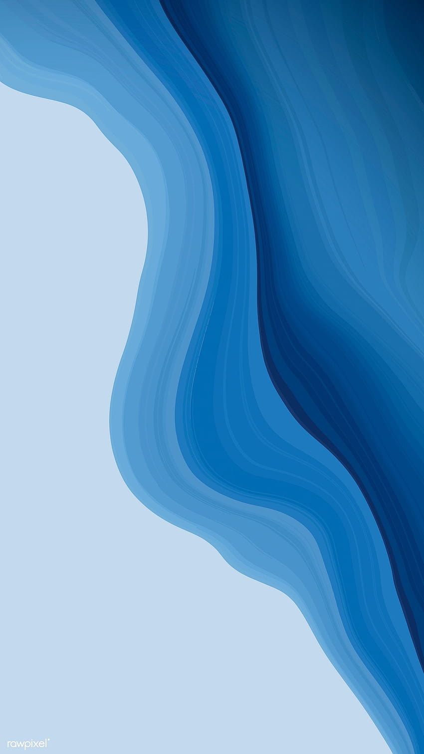 premium vector of Blue fluid fluid patterned mobile phone, blue aesthetic mobile HD phone wallpaper