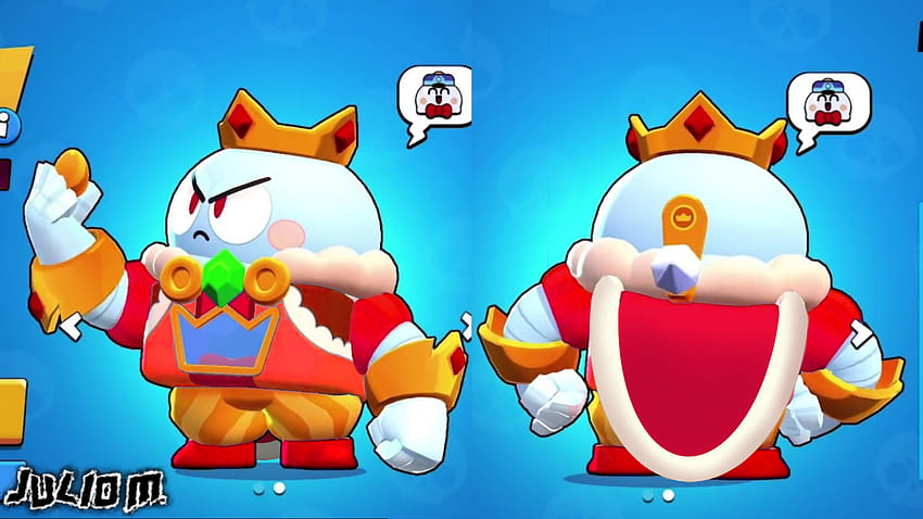King Lou should be like that in my opinion. I made this quick edit on picsart and ibispaint so the quality is a little bad : Brawlstars HD wallpaper