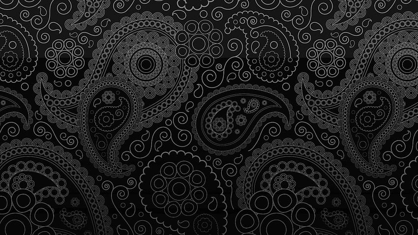 Schwarzes Paisley HD-Hintergrundbild