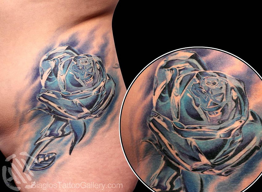 Rosa cristalina por BIAGIO: TattooNOW fondo de pantalla