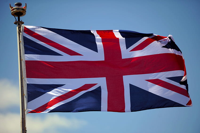 Waving, great britain flag HD wallpaper