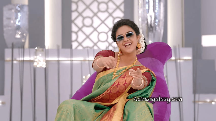 Keerthi Suresh Chennai Silks Diwali Sales Ad Latest, keerthy suresh Sfondo HD