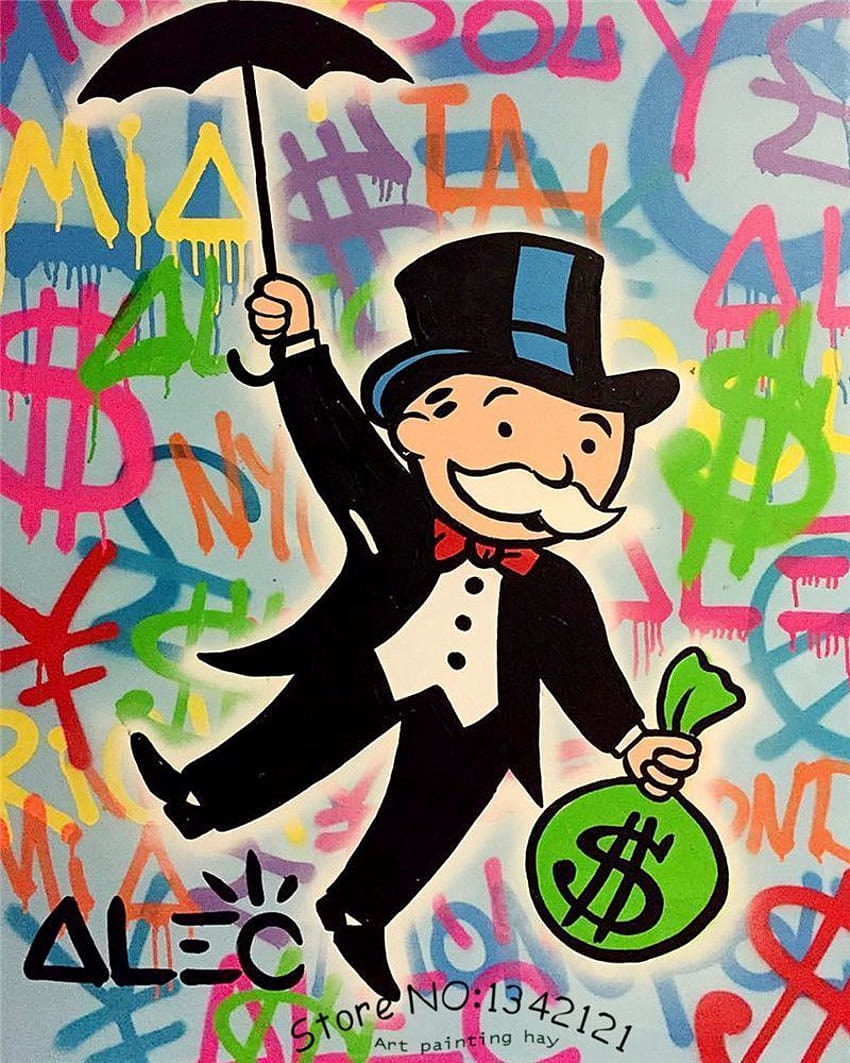 Alec Monopoly, logotipo de hombre de monopolio fondo de pantalla del teléfono