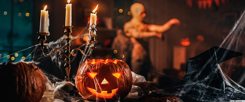 Creepy halloween deco, ultrawide halloween HD wallpaper | Pxfuel