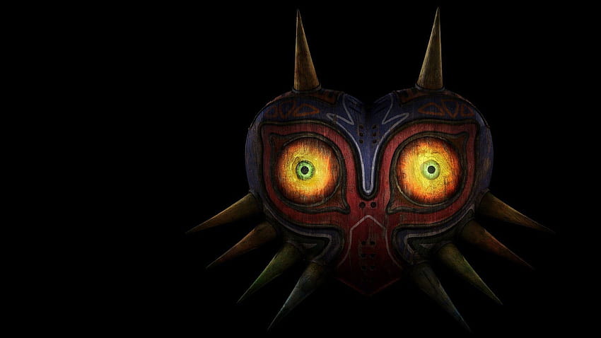 Цифров сив и кафяв бухал, The Legend of Zelda: Majora's, маска на zelda majoras HD тапет