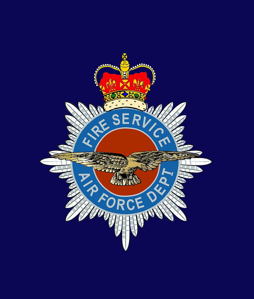 RAF Fire Service Air Force Dept, special force badge phone HD phone wallpaper