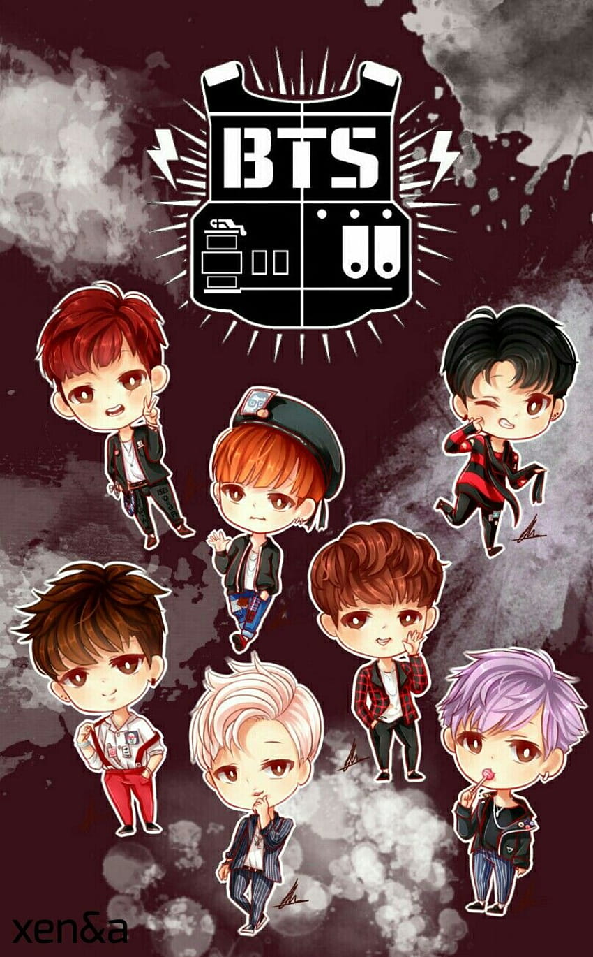 Chibi Bts posted by Zoey Sellers, jungkook anime HD phone wallpaper