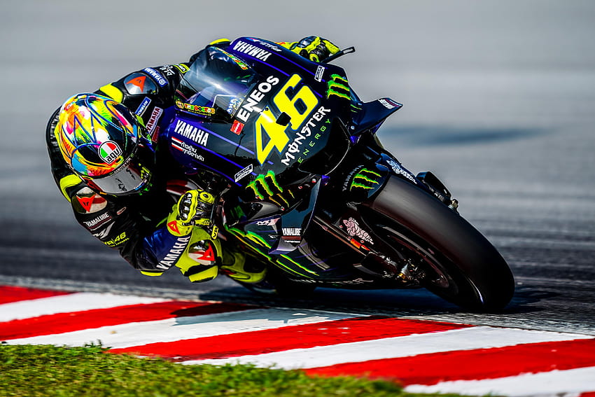 Yamaha Racing, Valentino Rossi, MotoGP 2019, Valentino Rossi 2019 HD-Hintergrundbild