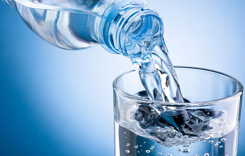 Glas Wasser, sauberes Wasser HD-Hintergrundbild