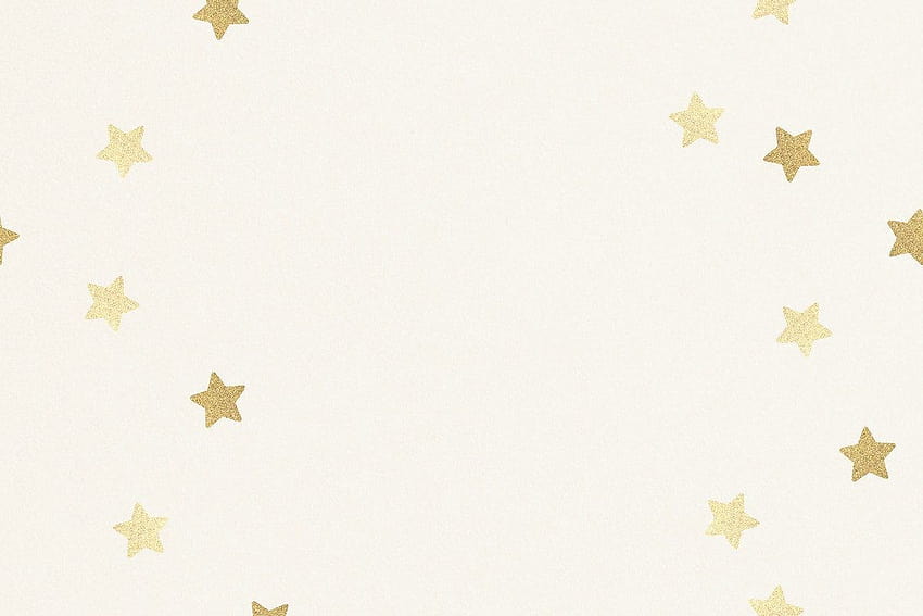 Beige backgrounds with a gold star pattern HD wallpaper
