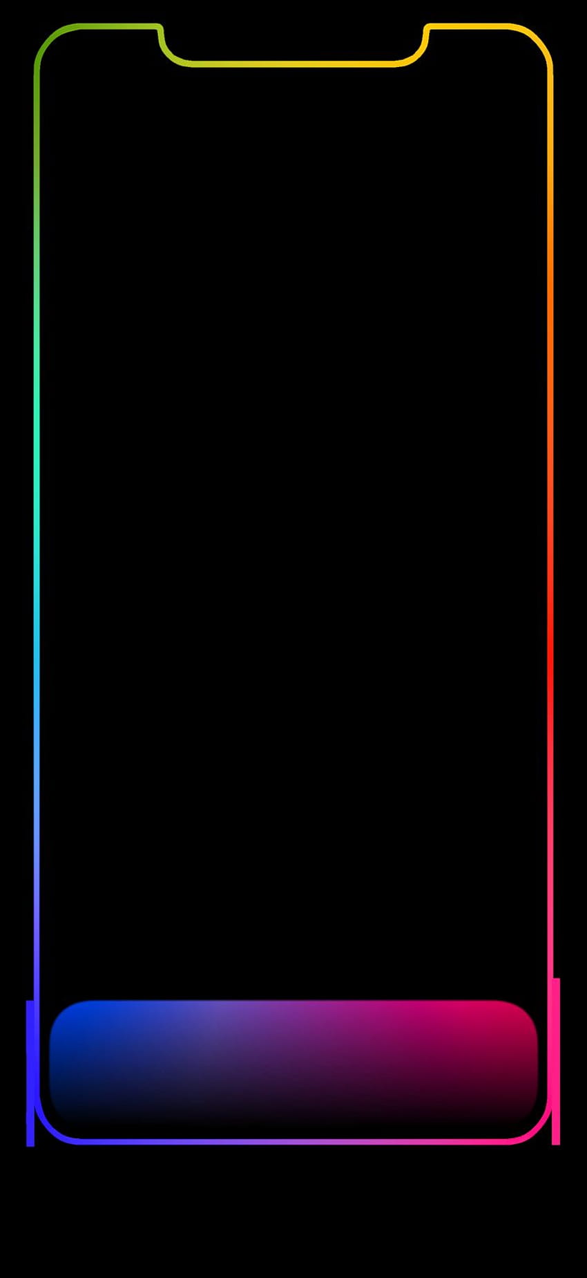 iPhone XS Max Outline, iphone 8 border HD phone wallpaper