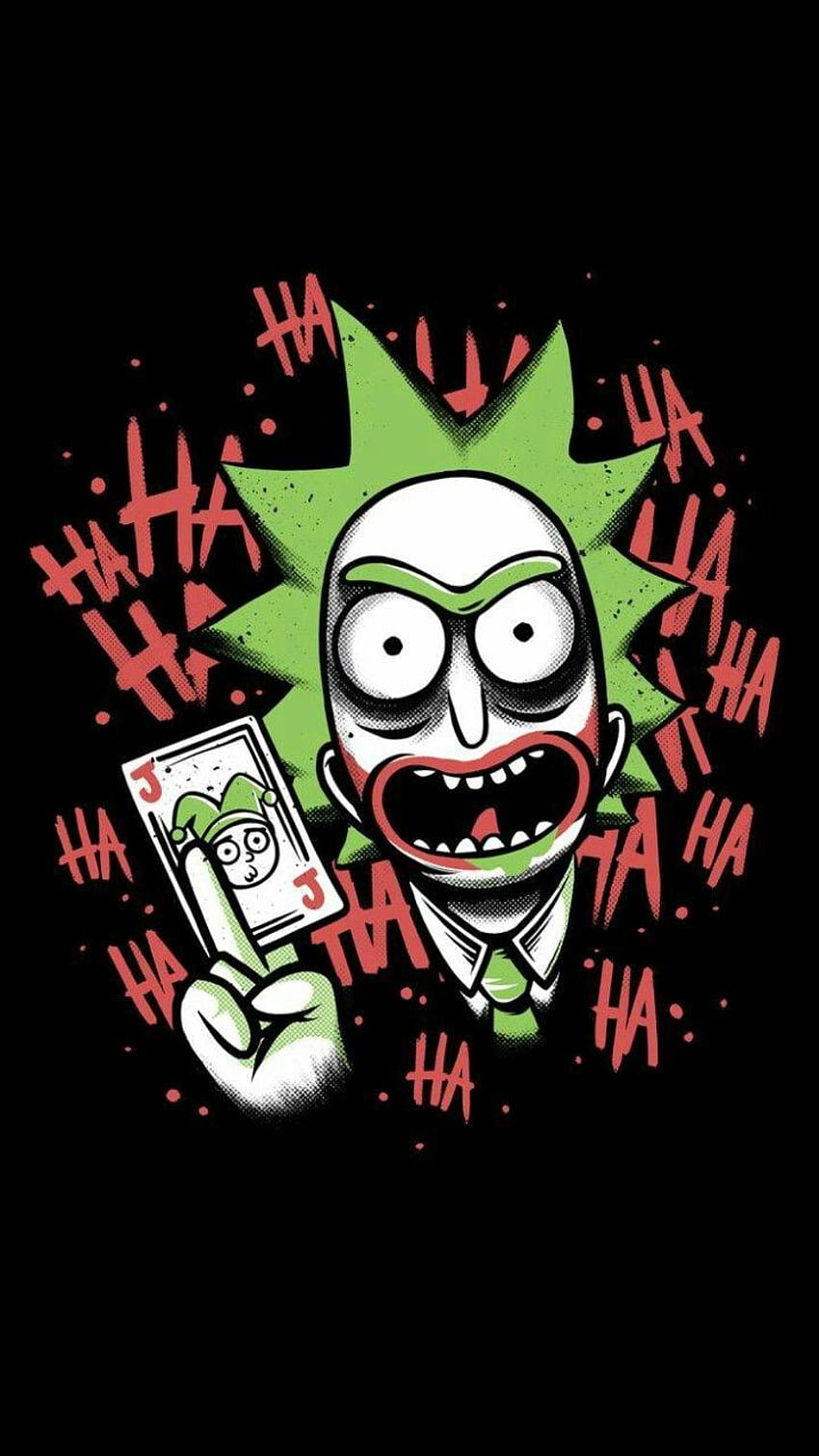 Rick Sanchez als Joker》, Rick und Morty Supreme HD-Handy-Hintergrundbild