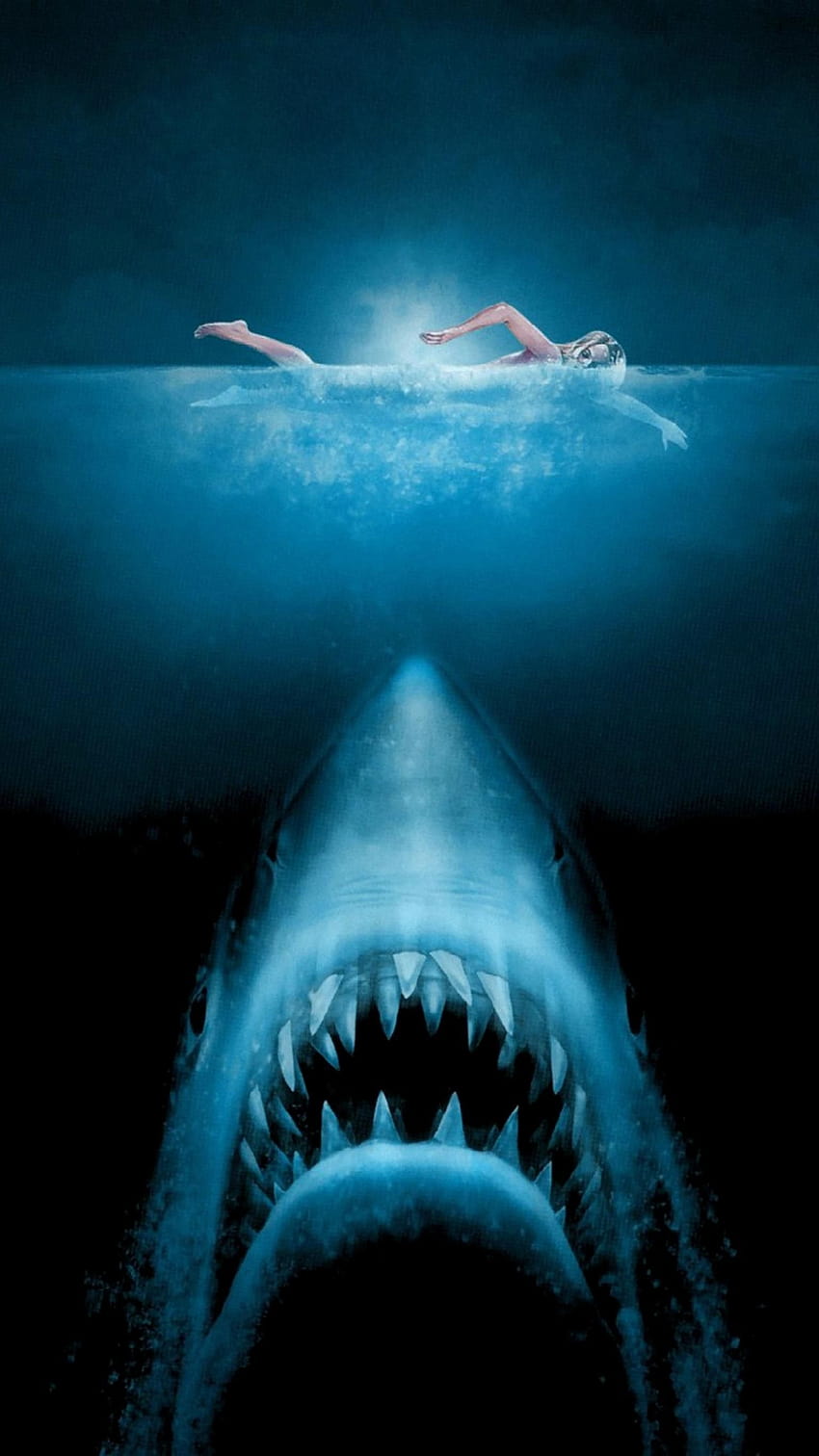 Jaws iPhone หนังเรื่องขากรรไกร วอลล์เปเปอร์โทรศัพท์ HD