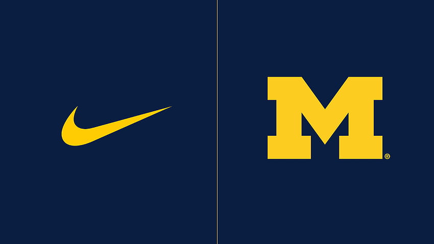 Michigan and NIKE Announce Partnership Across All Athletics, nike logo in blue background HD wallpaper