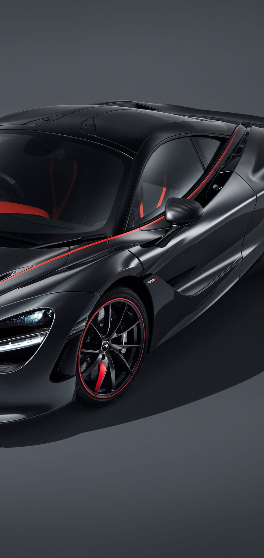 1440x3040 Mclaren 720s Stealth, Black And Red Concept, Supercars for Samsung Galaxy S10 Plus, stealth red HD phone wallpaper