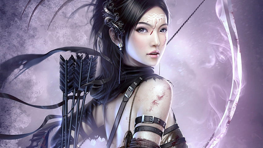 archers, Chinese, women, Mario Wibisono, asians, arrows, anime girls ::, chinese anime girl HD wallpaper