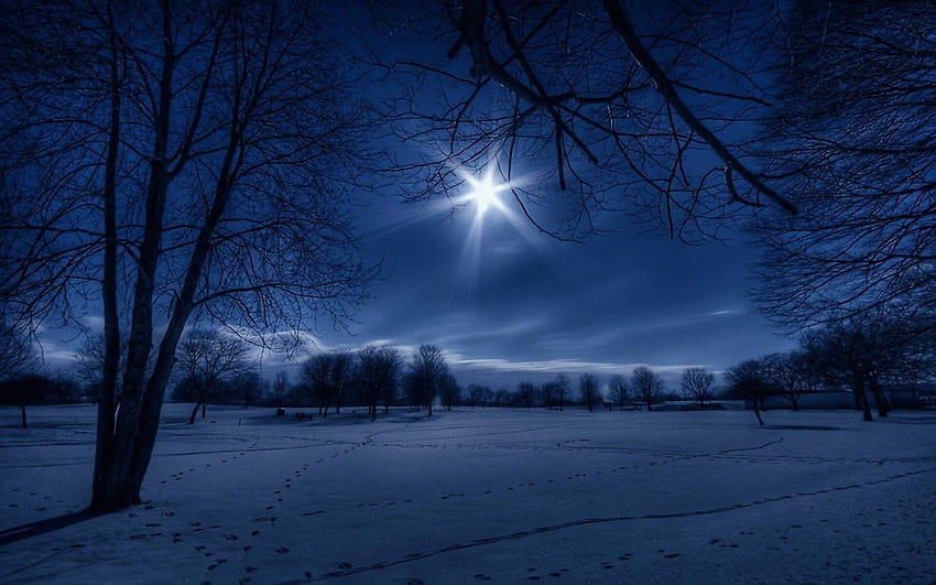 Rahne Rosier on From Facebook, winter night moon HD wallpaper