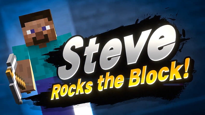 Minecraft Steve dołącza do Super Smash Bros. Ultimate 13 października Tapeta HD