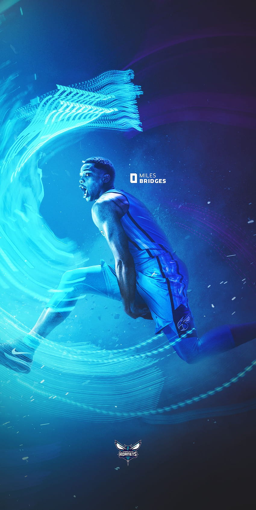 Miles Bridges NBA Charlotte Hornets blue stone background American  Basketball Player HD wallpaper  Peakpx