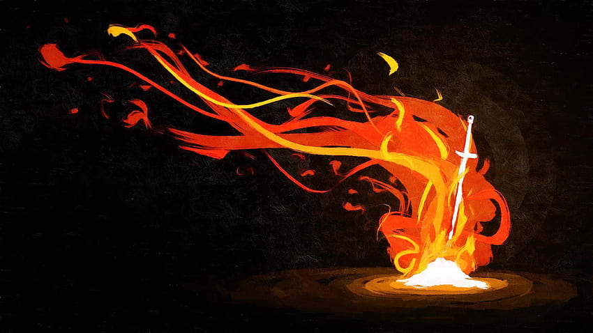 Dark Souls Bonfire, puji matahari Wallpaper HD