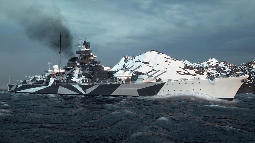 Battleships, bismarck HD wallpaper