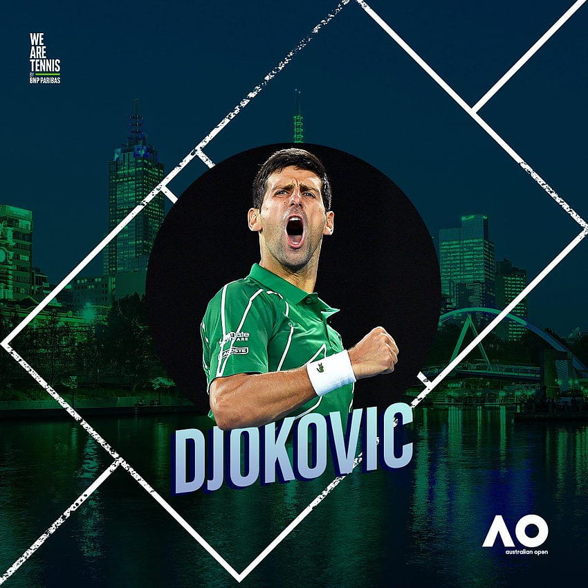 Novak Djokovic Australian Open 2020 HD-Handy-Hintergrundbild
