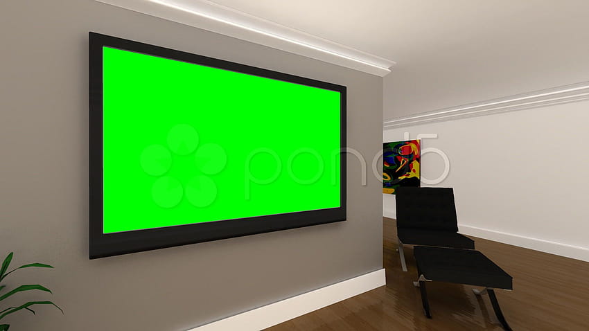 Green Screen Backgrounds Interior Office Stock Filmagem , chroma key papel de parede HD