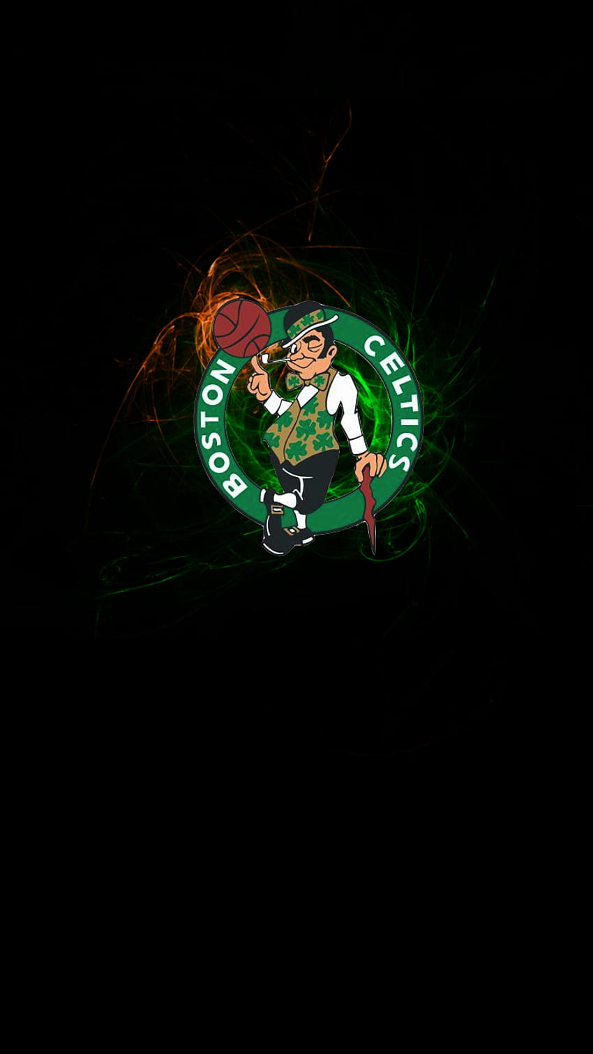 Boston Celtics Logo Fond noir, 768x1366 Fond d'écran de téléphone HD