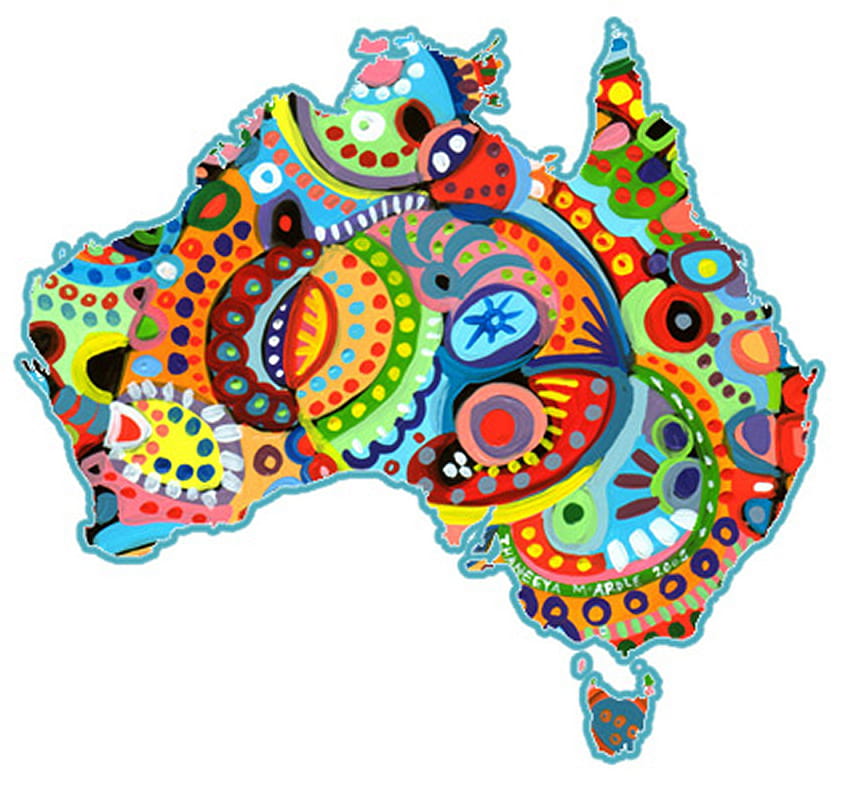 australian aboriginal flag HD wallpaper
