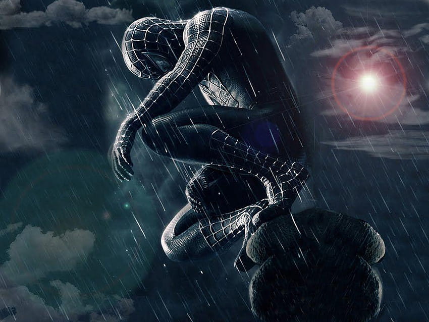 iphone spiderman hitam Wallpaper HD