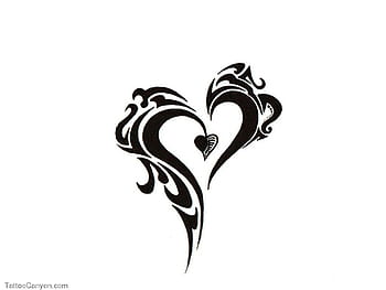 Love Symbol Logo Tribal Tattoo Design Stencil Vector Illustration Royalty  Free SVG Cliparts Vectors And Stock Illustration Image 173683589