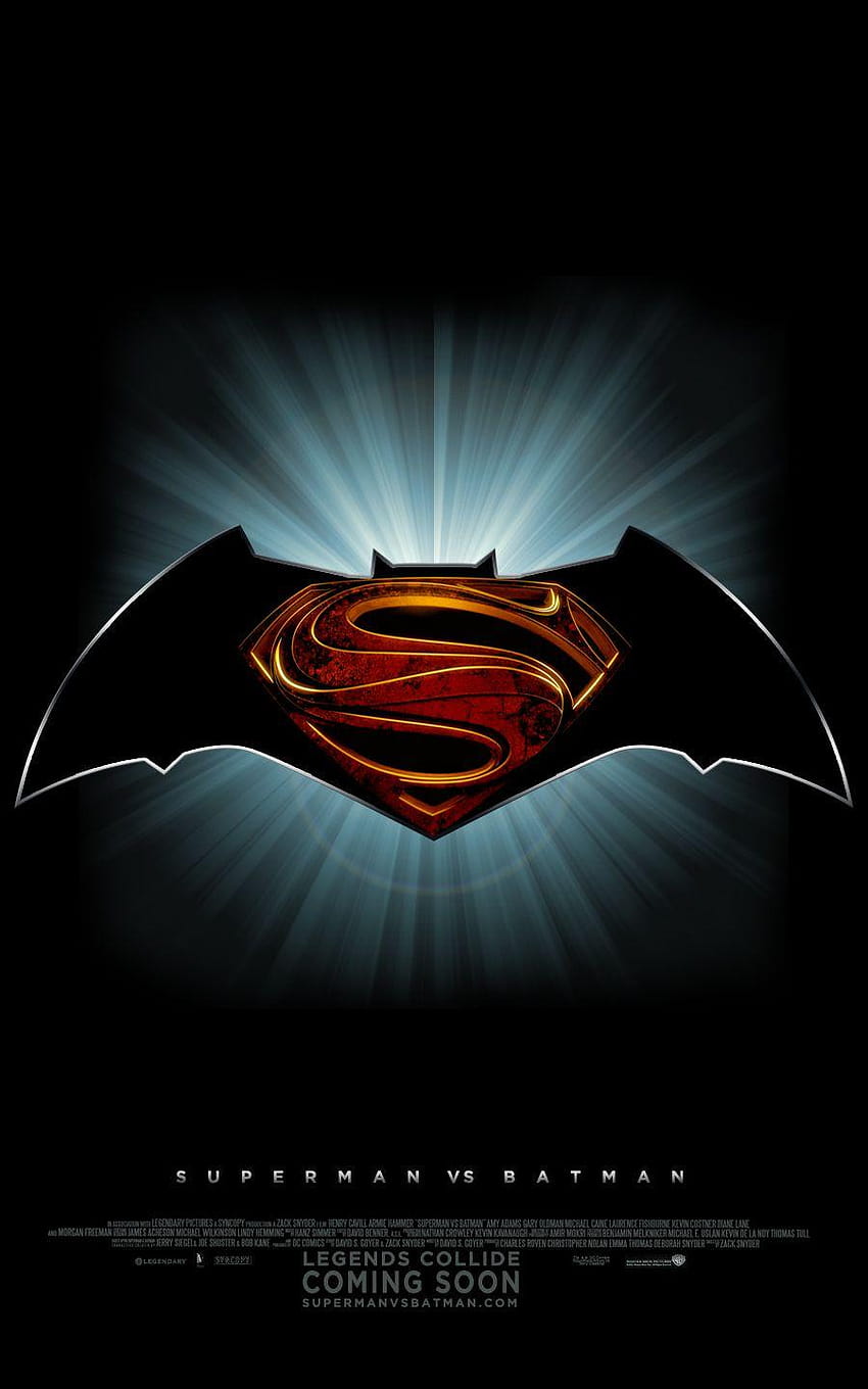 Batman Vs Superman Logo, superman batman symbol HD phone wallpaper | Pxfuel