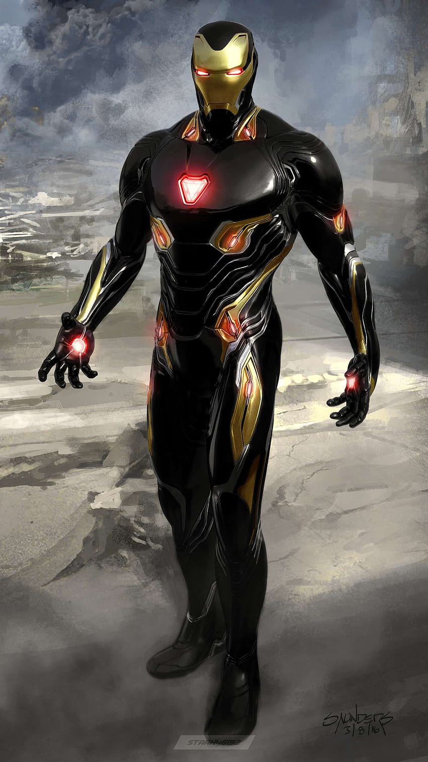 Iron Man Nanotech Suit, iron man nano suit HD phone wallpaper