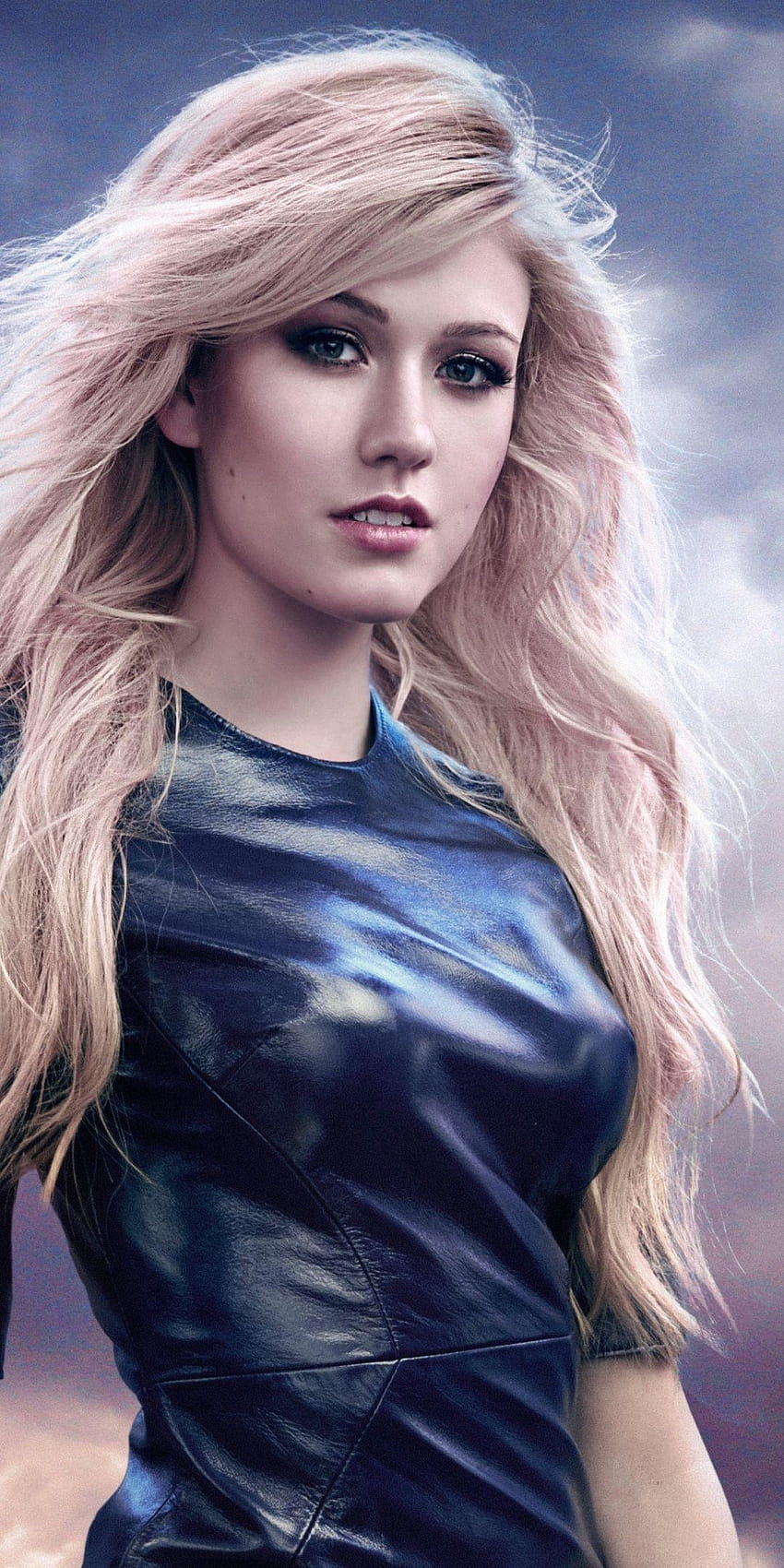 Katherine McNamara, blue dress, 2019, 1080x2160, katherine mcnamara ...